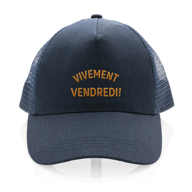 Image back ❀ Casquette Trucker 100% recyclée ~Premium ✦ VIVEMENT VENDREDI ! [🌐 FR] ✨