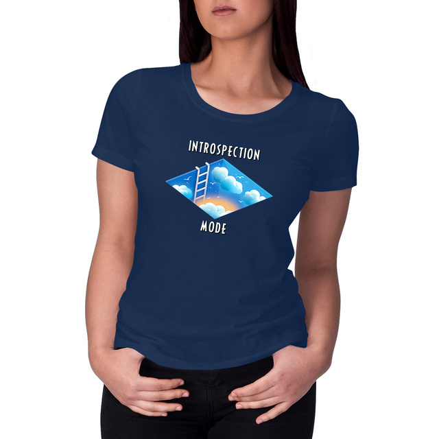 Image front ❀ T-Shirt Mi-Léger Femme ~Premium+ ✦ INTROSPECTION MODE [🌐 INT] ✨