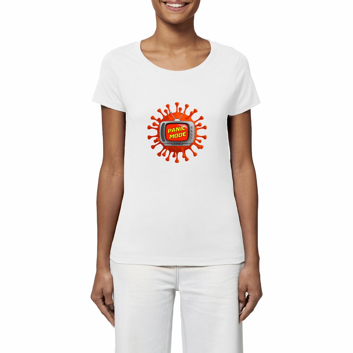 Image front ❀ T-Shirt Léger Femme ~Premium ✦ PANIC MODE [🌐 FR] ✨