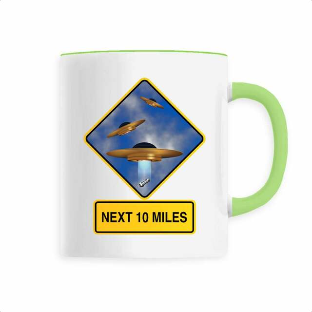 Image back ❀ Mug Céramique Imprimé Sur Chaque Côté ~Premium ✦ UFO ALERT [🌐 EN] ✨