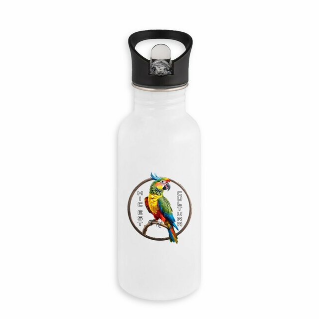 Image back Bouteille Inox ~Premium+ ✦ PERROQUET [🌐 LAT] ✨