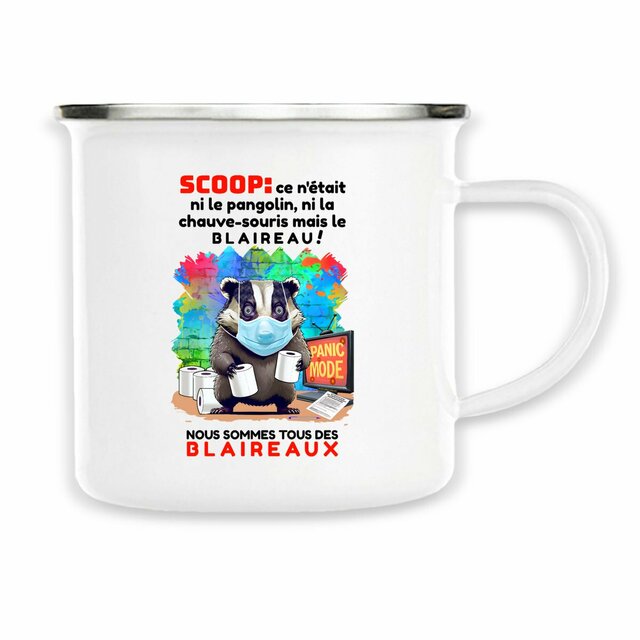 Image back ❀ Mug Metal Imprimé Sur Chaque Côté ✦ PANIC MODE [🌐 FR] ✨