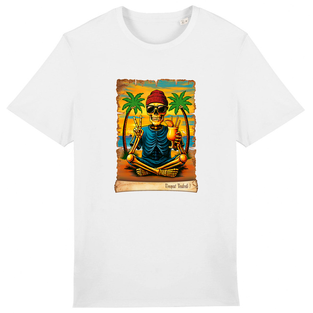 Image back ❀ T-Shirt Mi-Épais Unisexe ~Premium+ ✦ VIVEMENT VENDREDI ! [🌐 FR] ✨