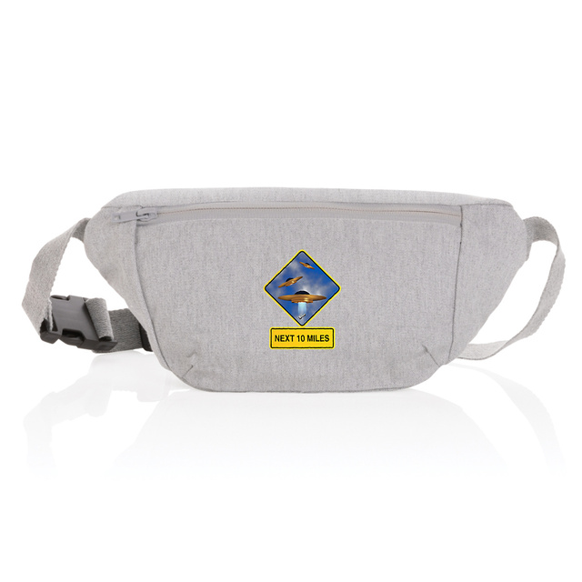 Image front ❀ Sac Banane En Toile Recyclée ✦ UFO ALERT [🌐 EN] ✨
