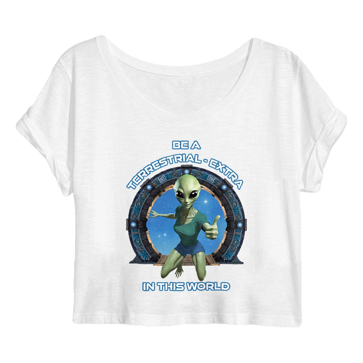 Image back ❀ Crop Top Léger Femme ~Premium+ ✦ ZETA (ALIEN) [🌐 EN] ✨