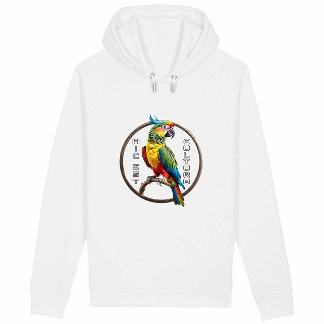 Image back ❀ Sweat-Shirt Standard à Capuche Unisexe Poches Latérales ~Premium+ ✦ PERROQUET [🌐 LAT] ✨