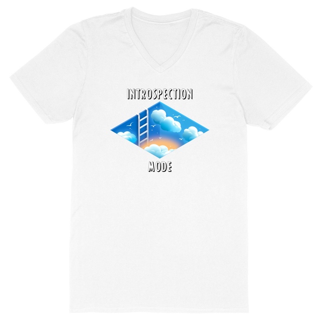 Image back ❀ T-Shirt Léger Homme Col V ~Change ✦ INTROSPECTION MODE [🌐 INT] ✨