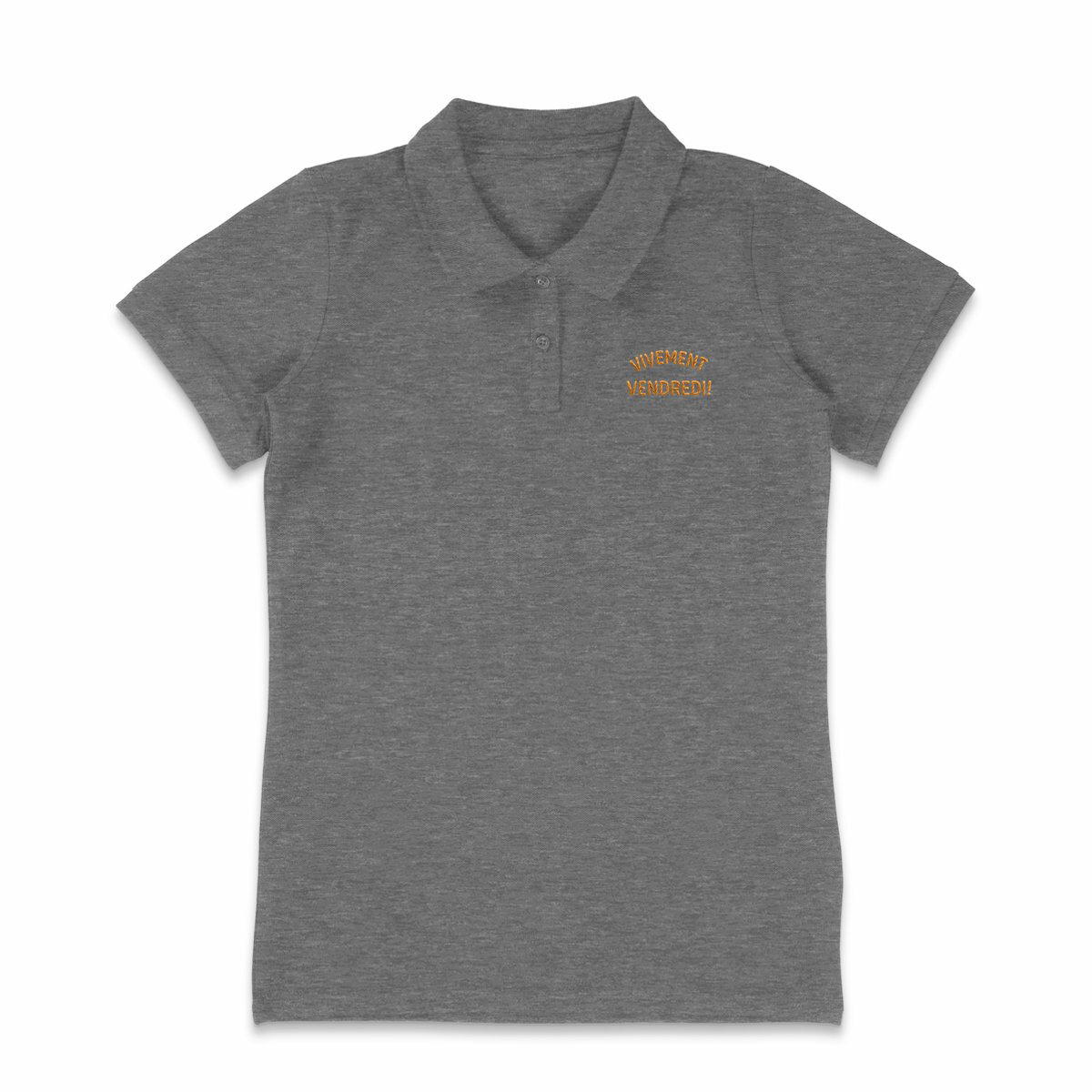 Image back ❀ Polo Mi-Épais Femme ~Premium Visuel Devant & au Dos ✦ VIVEMENT VENDREDI ! [🌐 FR] ✨