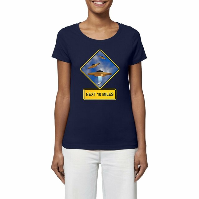 Image front ❀ T-Shirt Léger Femme ~Premium ✦ UFO ALERT [🌐 EN] ✨