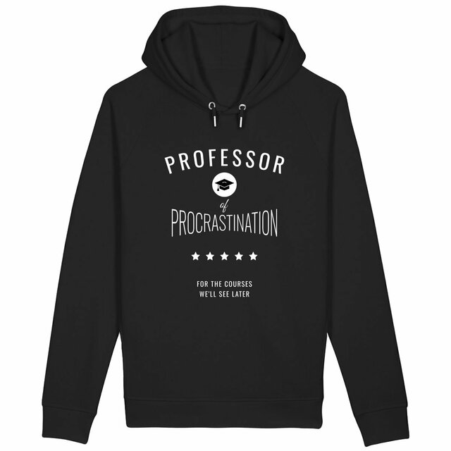 Image back ❀ Sweat-Shirt Standard à Capuche Unisexe Poches Latérales ~Premium+ ✦ PROCRASTINATION [🌐 EN] ✨