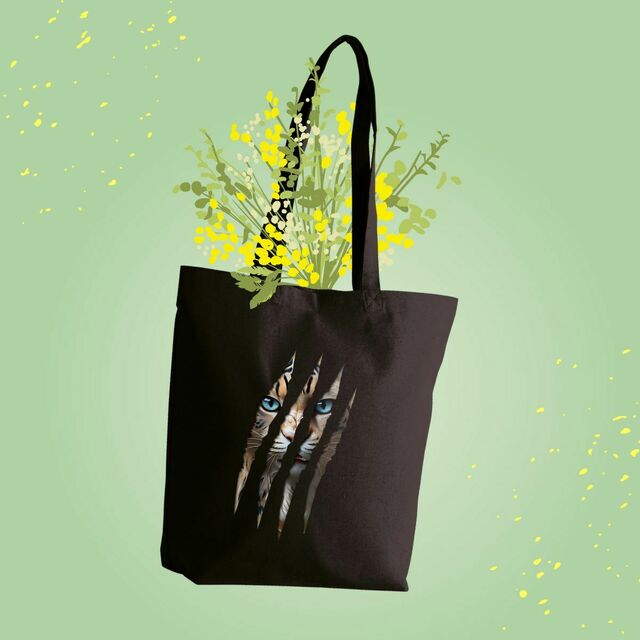 Image front ❀ Totebag Épais ~Premium+ ✦ LA GRIFFE DU CHAT [🌐 INT] ✨