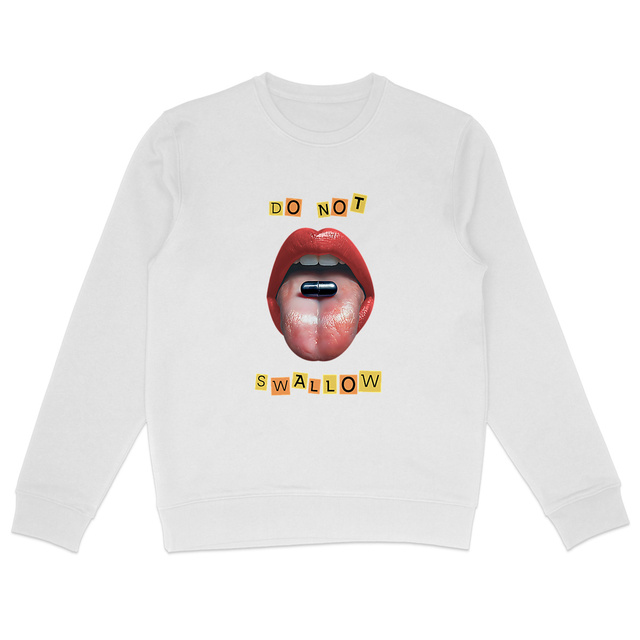 Image back ❀ Sweat-Shirt Standard Unisexe ~Premium ✦ BLACK PILL - NE PAS AVALER [🌐 EN] ✨