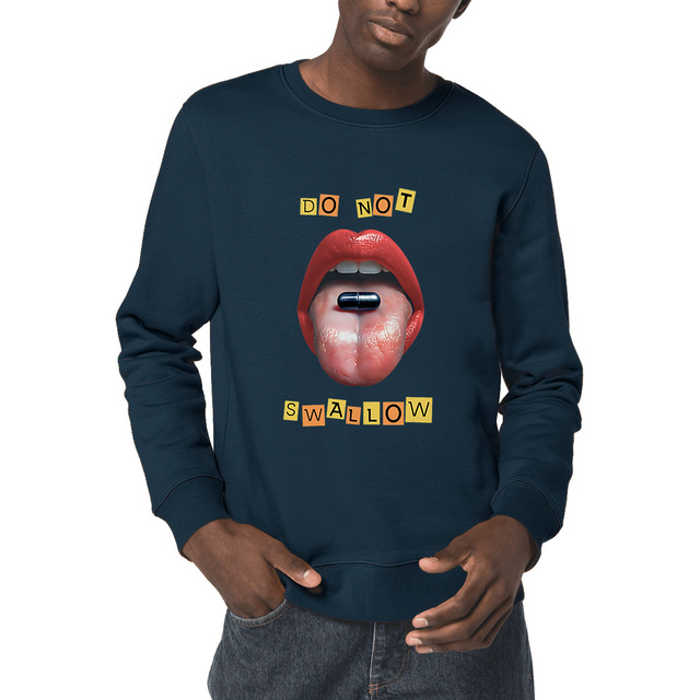 Image front ❀ Sweat-Shirt Standard Unisexe ~Premium ✦ BLACK PILL - NE PAS AVALER [🌐 EN] ✨