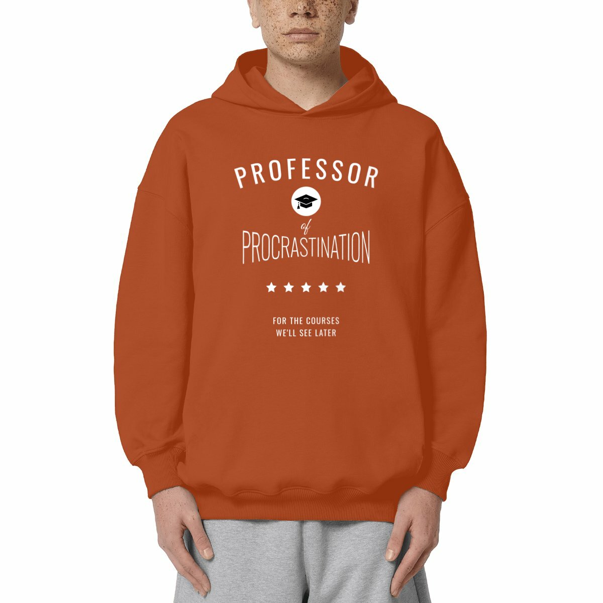 Image front ❀ Sweat-Shirt Standard à Capuche Unisexe Oversize ~Premium+ ✦ PROCRASTINATION [🌐 EN] ✨