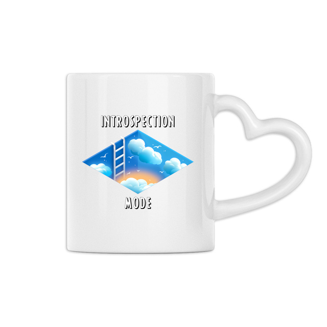 Image back ❀ Mug Céramique Avec Ance En Forme De Cœur Imprimé Sur Chaque Côté ~Premium ✦ INTROSPECTION MODE [🌐 INT] ✨