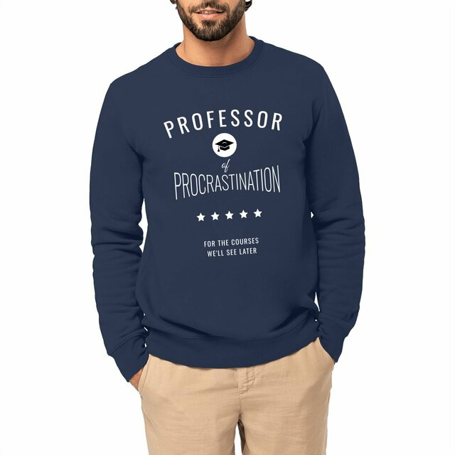 Image front ❀ Sweat-Shirt Épais Unisexe ~Premium+ ✦ PROCRASTINATION [🌐 EN] ✨