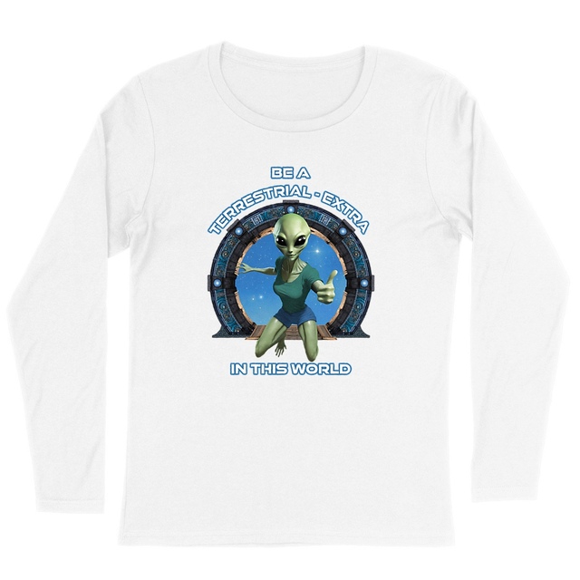 Image back ❀ T-Shirt Léger Femme Manches longues ~Premium ✦ ZETA (ALIEN) [🌐 EN] ✨