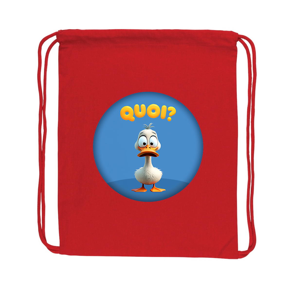 Image back ❀ Sac À Dos À Cordelettes Recyclé ~Premium ✦ PETIT CANARD [🌐 FR] ✨