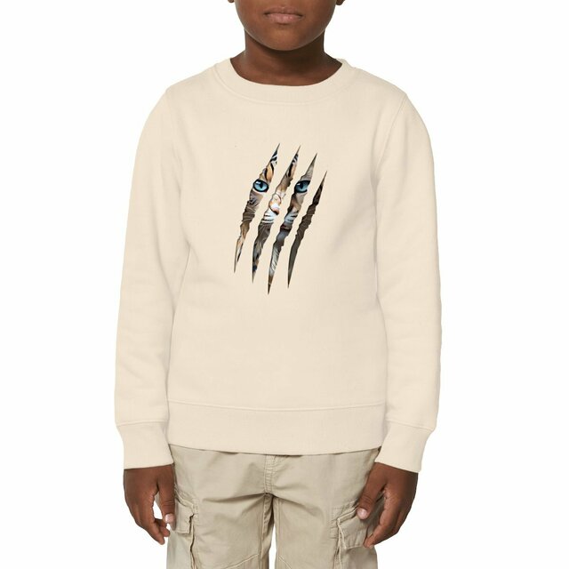 Image front ❀ Sweat-Shirt Épais Unisexe Enfant ~Premium+ ✦ LA GRIFFE DU CHAT [🌐 INT] ✨