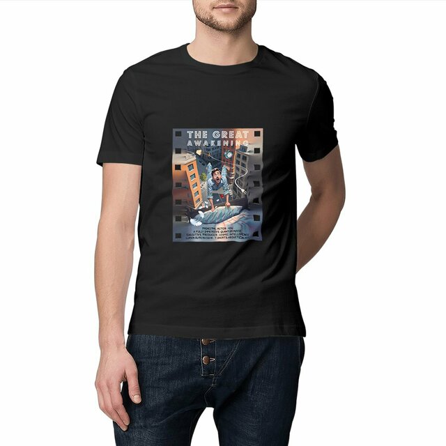Image front ❀ T-Shirt Mi-Épais Unisexe ~Premium+ ✦ THE GREAT AWAKENING [🌐 EN] ✨
