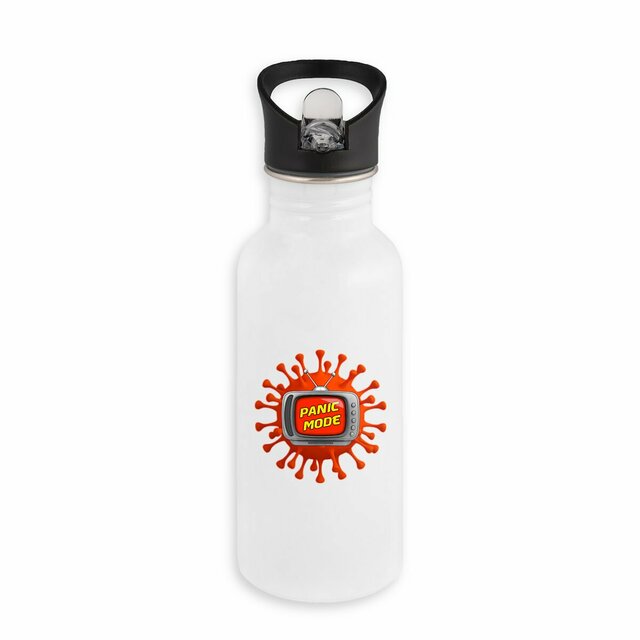 Image back ❀ Bouteille Inox Avec Paille ✦ PANIC MODE [🌐 FR] ✨
