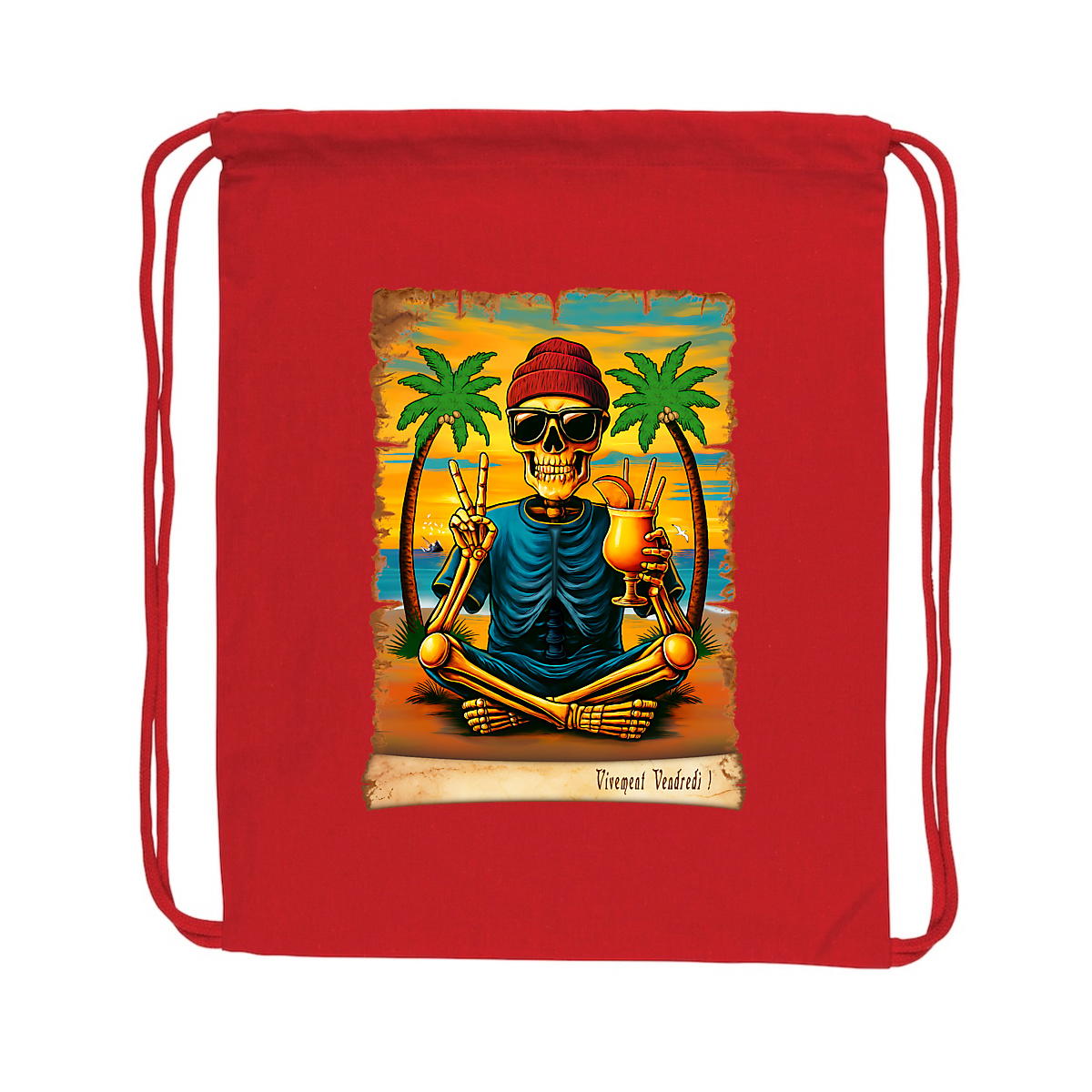 Image back ❀ Sac À Dos À Cordelettes Recyclé ~Premium ✦ VIVEMENT VENDREDI ! [🌐 FR] ✨