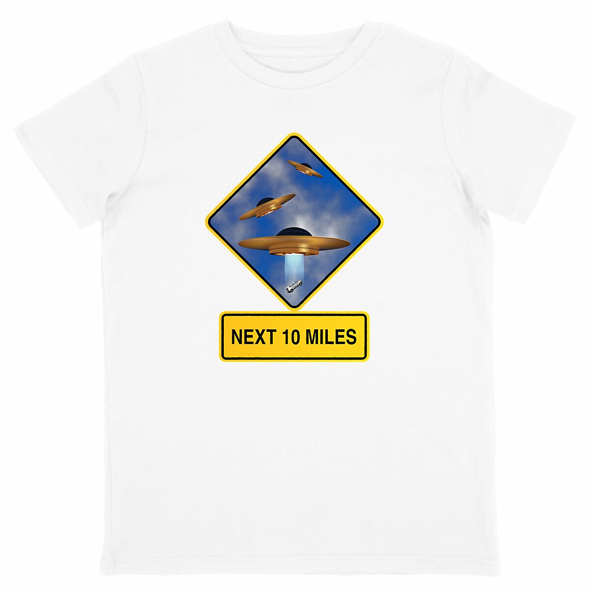 Image back ❀ T-Shirt Léger Unisexe Enfant ~Change ✦ UFO ALERT [🌐 EN] ✨