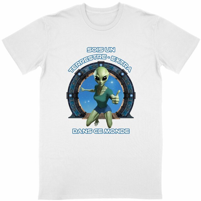 Image back ❀ T-Shirt Léger Classique Unisexe ~Change ✦ ZETA (EXTRA-TERRESTRE) [🌐 FR] ✨