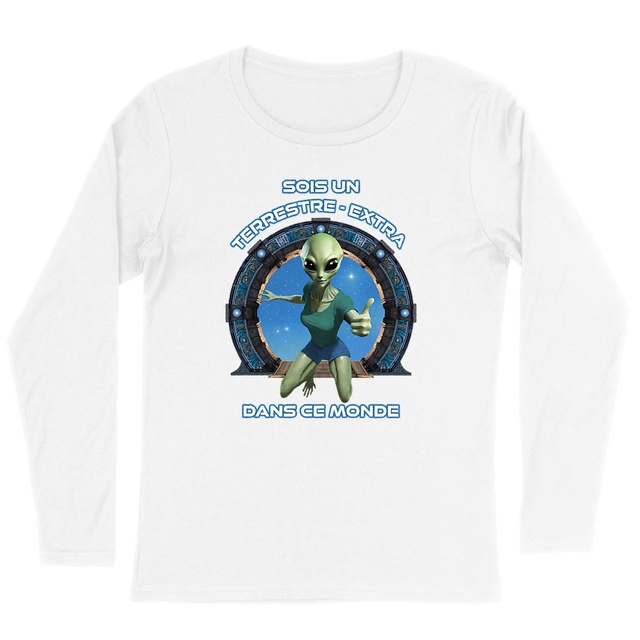 Image back ❀ T-Shirt Léger Femme Manches longues ~Premium ✦ ZETA (EXTRA-TERRESTRE) [🌐 FR] ✨