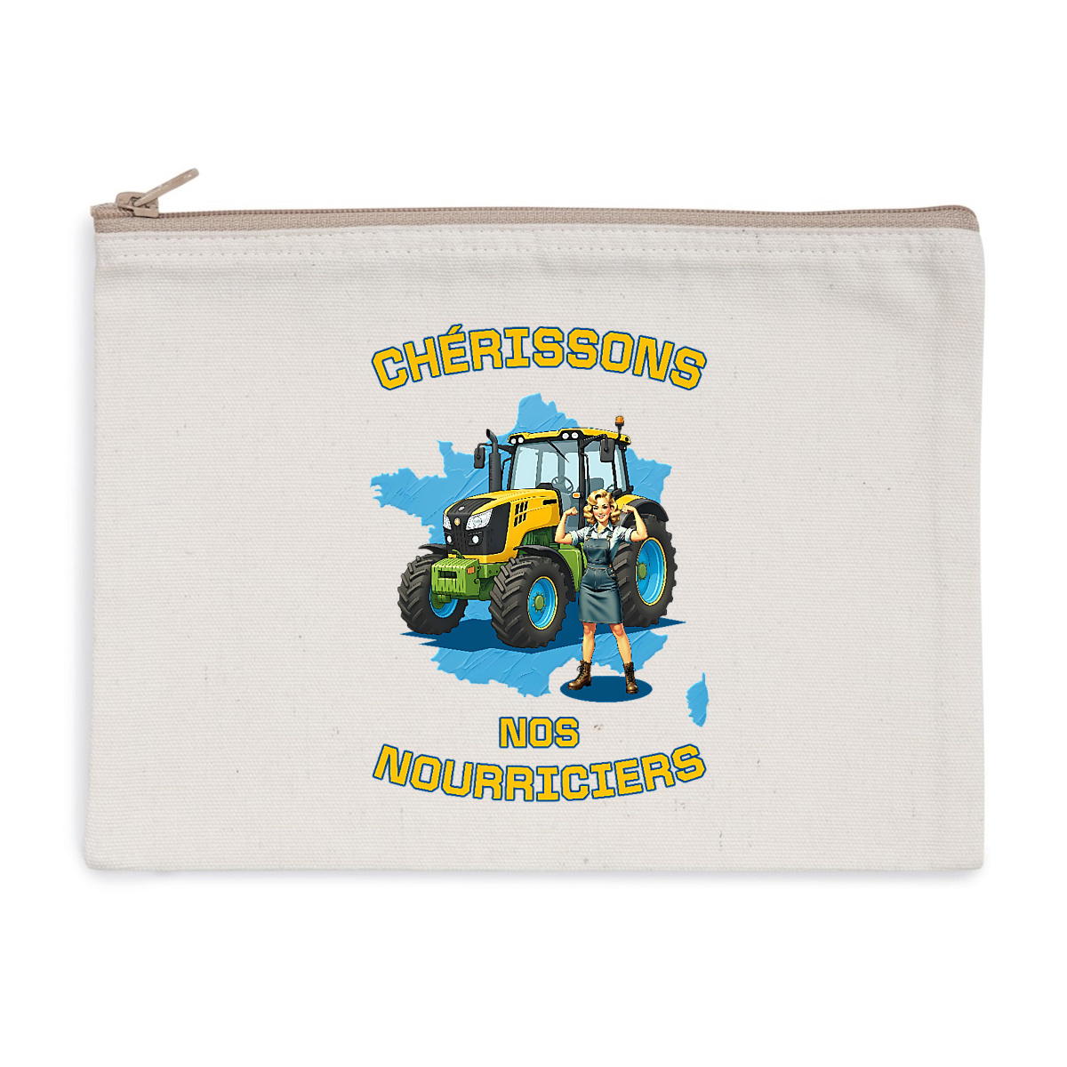 Image back ❀ Pochette zippée ~Premium ✧ SOUTENONS NOS FERMES [🌐 FR] ✨