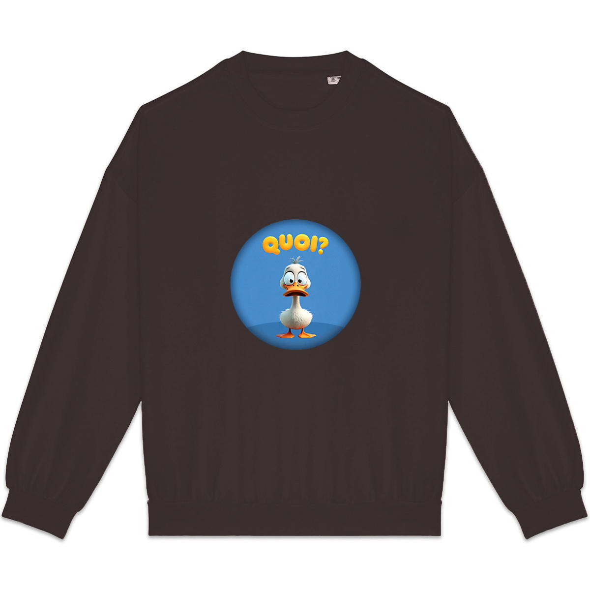 Image back ❀ Sweat-Shirt Standard Oversize Unisexe Made in Portugal ~Premium+ ✦ PETIT CANARD [🌐 FR] ✨