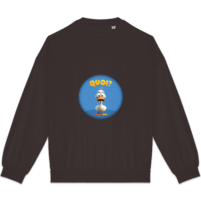 Image back ❀ Sweat-Shirt Standard Oversize Unisexe Made in Portugal ~Premium+ ✦ PETIT CANARD [🌐 FR] ✨