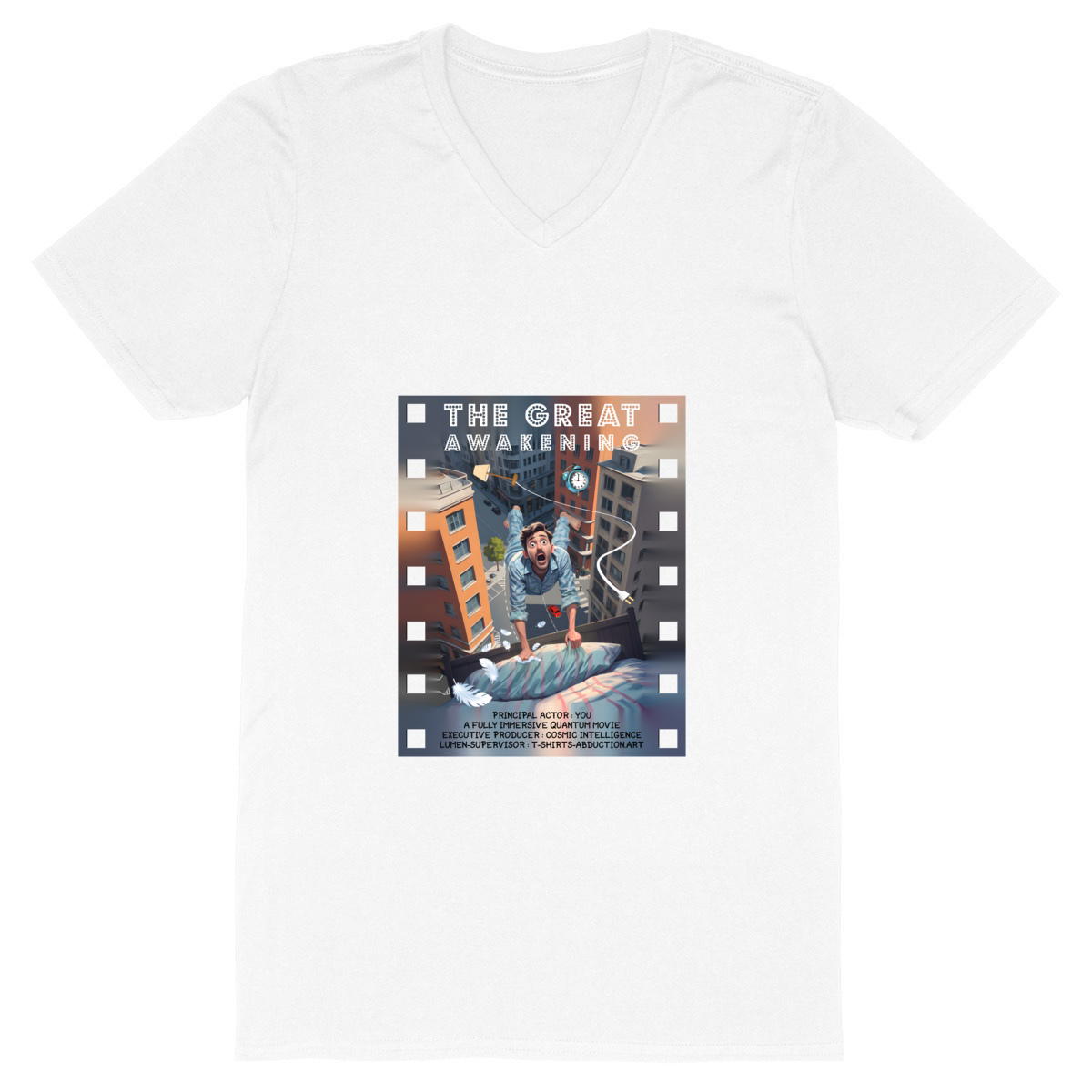 Image back ❀ T-Shirt Léger Homme Col V ~Change ✦ THE GREAT AWAKENING [🌐 EN] ✨