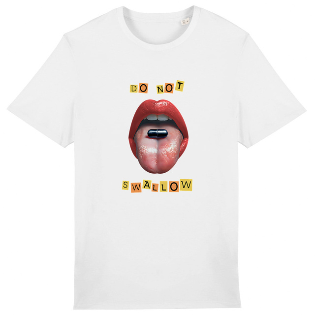 Image back ❀ T-Shirt Mi-Épais Unisexe ~Premium+ ✦ BLACK PILL - NE PAS AVALER [🌐 EN] ✨