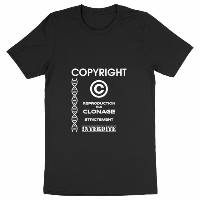 Image back ❀ T-Shirt Mi-Épais Unisexe ~Premium+ ✦ L'ANTI-CLONE [🌐 FR] ✨