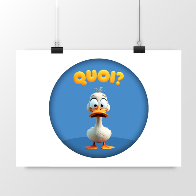 Image back ❀ Poster Horizontal ~Premium ✦ PETIT CANARD [🌐 FR] ✨