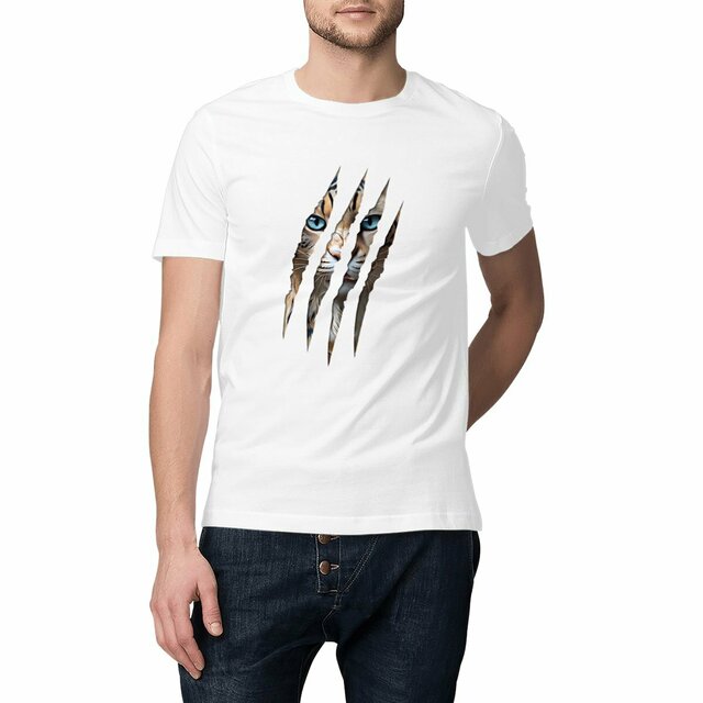 Image front ❀ T-Shirt Léger Classique Unisexe ~Change ✦ LA GRIFFE DU CHAT [🌐 INT] ✨
