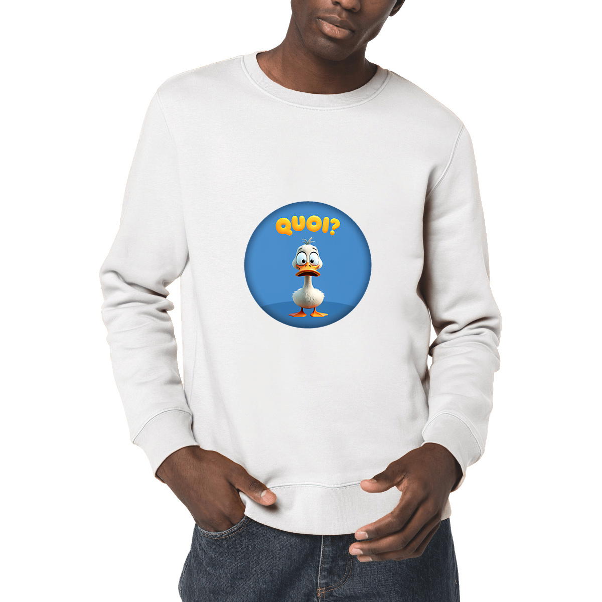 Image front ❀ Sweat-Shirt Standard Unisexe ~Premium ✦ PETIT CANARD [🌐 FR] ✨