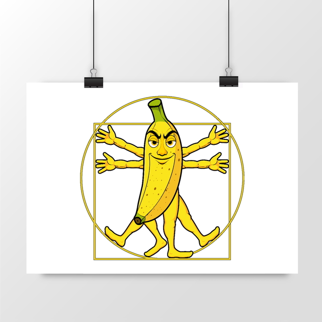 Image front ❀ Poster Horizontal ~Premium ✦ LA BANANE DE VITRUVE [🌐 FR] ✨