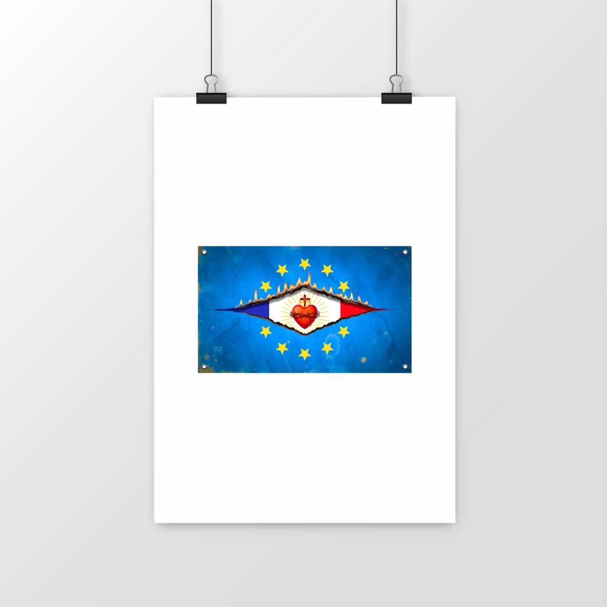 Image front ❀ Poster Vertical ~Premium ✧ DÉCHIRURE FRANCE/EUROPE [🌐 FR] ✨