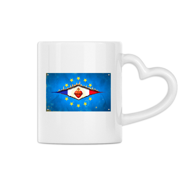 Image back ❀ Mug Céramique Avec Ance En Forme De Cœur Imprimé Sur Chaque Côté ~Premium ✧ DÉCHIRURE FRANCE/EUROPE [🌐 FR] ✨