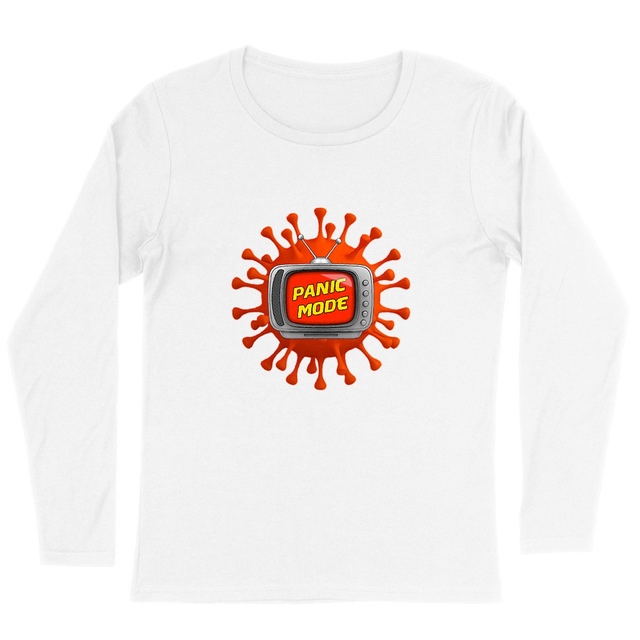 Image back ❀ T-Shirt Léger Femme Manches longues ~Premium ✦ PANIC MODE [🌐 FR] ✨