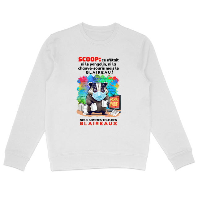 Image back ❀ Sweat-Shirt Standard Unisexe ~Premium ✦ PANIC MODE [🌐 FR] ✨