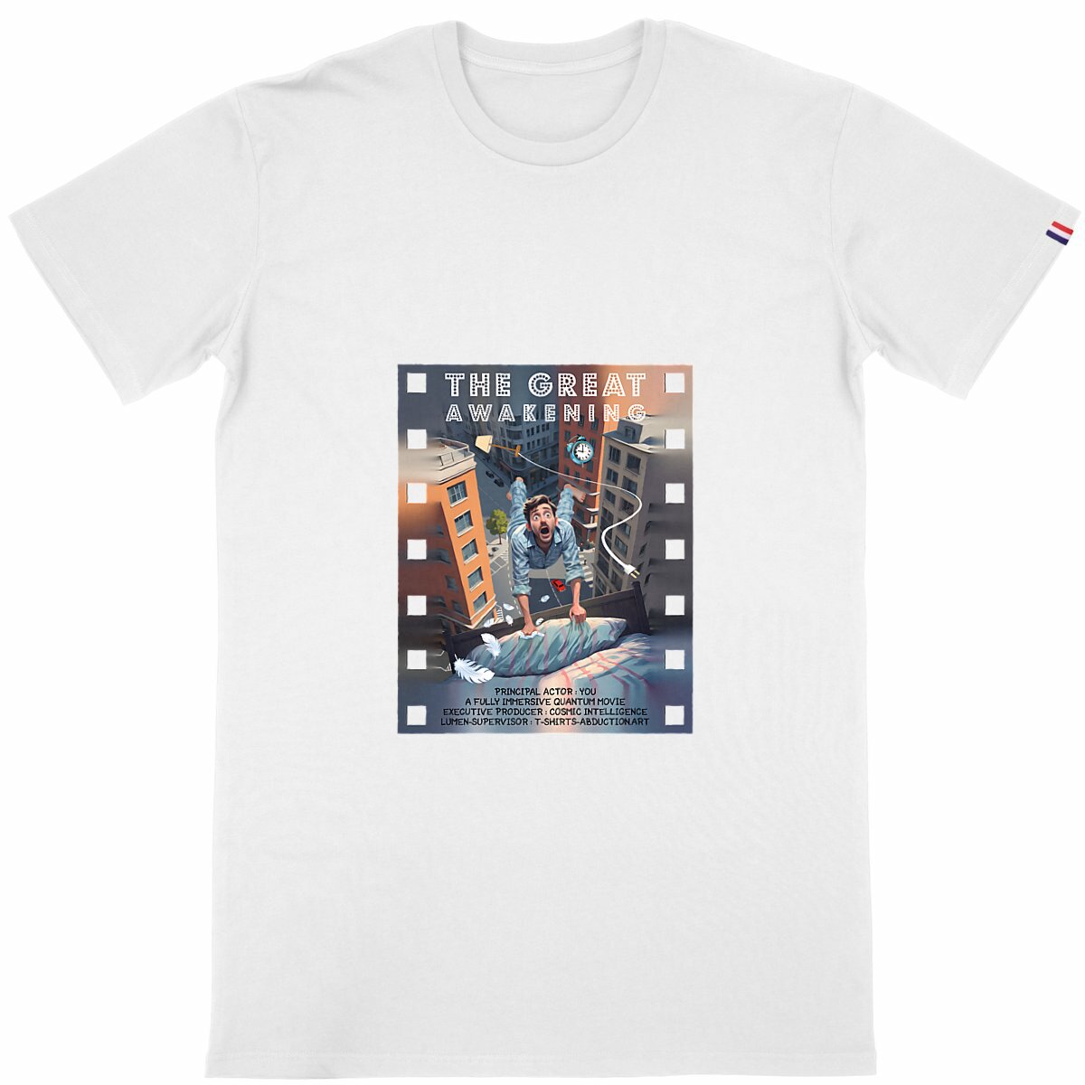 Image back ❀ T-Shirt Mi-Épais Homme Made in France ~Premium+ ✦ THE GREAT AWAKENING [🌐 EN] ✨