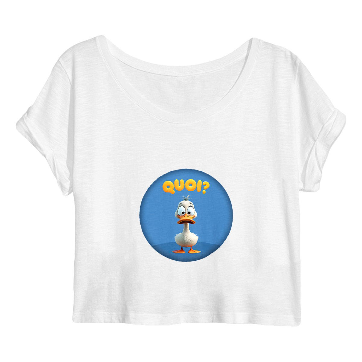 Image back ❀ Crop Top Léger Femme ~Premium+ ✦ PETIT CANARD [🌐 FR] ✨