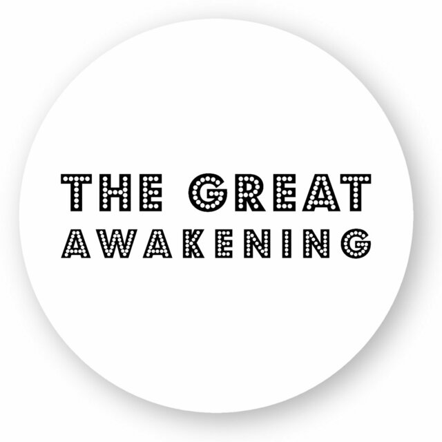 Image front ❀ Autocollant Rond / Sticker ~Premium ✦ THE GREAT AWAKENING [🌐 EN] ✨