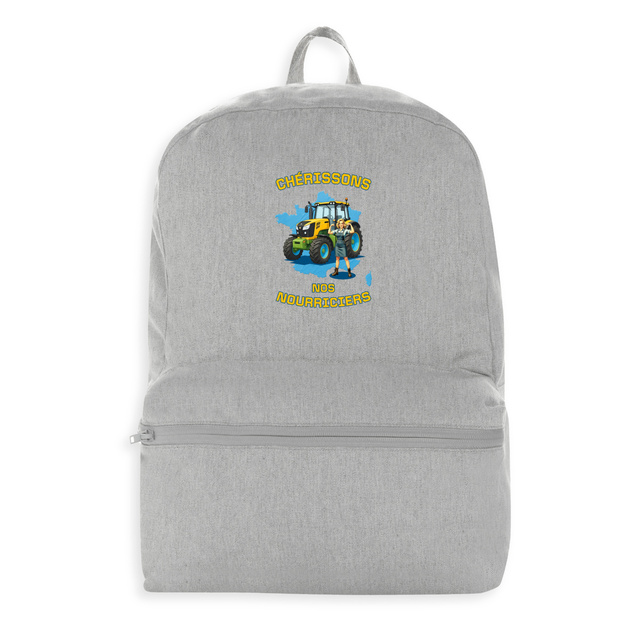 Image front ❀ Sac à dos 100% Recyclé ~Premium+ ✧ SOUTENONS NOS FERMES [🌐 FR] ✨