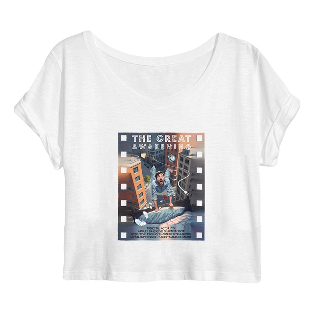 Image back ❀ Crop Top Léger Femme ~Premium+ ✦ THE GREAT AWAKENING [🌐 EN] ✨