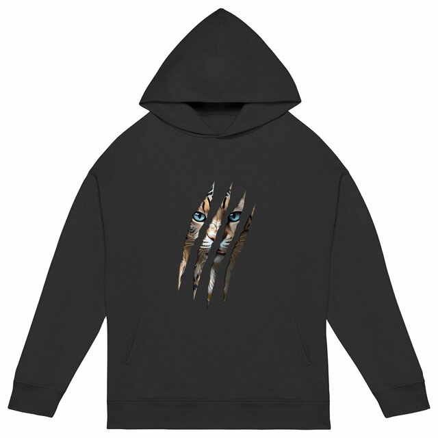 Image back ❀ Sweat-Shirt Standard à Capuche Unisexe Oversize ~Premium+ ✦ LA GRIFFE DU CHAT [🌐 INT] ✨