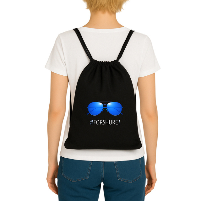 Image front ❀ Sac À Dos À Cordelettes Recyclé ~Premium ✧ DAVOS 2026 PARODY [🌐 FR] ✨